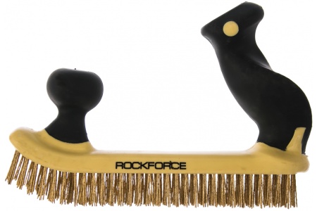 Щетка по металлу ROCKFORCE двуручная, в пластиковом корпусе RF-340126429