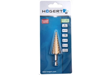 Сверло ступенчатое 4-20 мм HOEGERT TECHNIK HT6D322