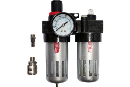 Регулятор давления MF-3 с лубрикатором и фильтром, разъем EURO QUATTRO ELEMENTI 771-053