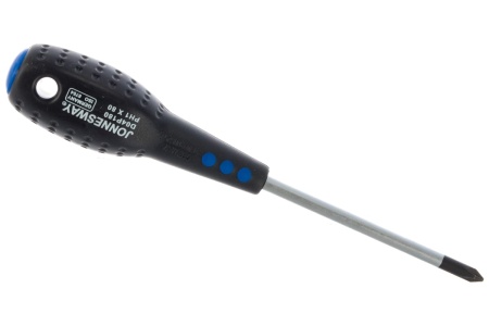 Крестовая стержневая отвертка Jonnesway FULL STAR PH1х80 мм D04P180