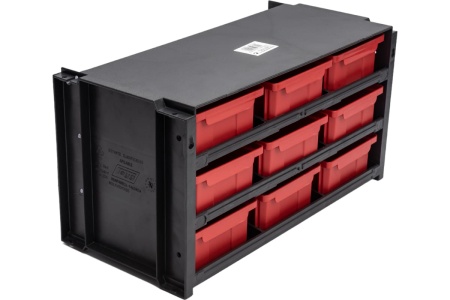 Составная полка 360x170x190мм, 9 выдвижных ячеек 100х170х50мм Tayg 309007