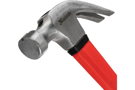 Молоток-гвоздодер Matrix Optimal боек c магнитом фибергласовая обрезиненная рукоятка 450 г 10454