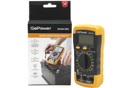 Мультиметр GoPower DigiM 500, 1/60 00-00015325