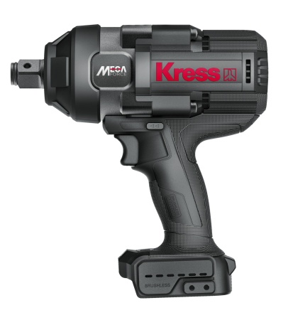 Гайковерт аккумуляторный бесщеточный KRESS KU35.91, 20В, 3/4", 1700 Нм, без АКБ и ЗУ, кейс