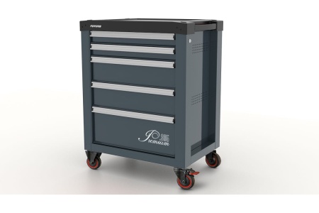 Инструментальная тележка Ferrum Premium с 5 ящиками 12.305-7016/7016 Инструментальная тележка Ferrum Premium с 5 ящиками 12.305-7016/7016