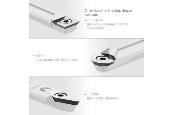 Набор ручных резцов по дереву KRAFTOOL Precision-3 3 шт 18369