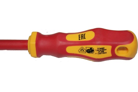 Диэлектрическая овтертка Промлайн 1,2x6,5x150мм, до1000В Cr-v, ПЛ022010665_z022