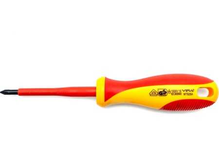 Диэлектрическая отвертка 1000В VIRA VDE PH180 мм 397019