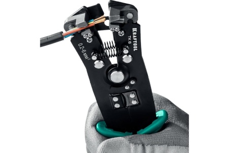 Стриппер KRAFTOOL TK-6 автоматический, многофункциональный, 0.2 - 6 мм2, 22635