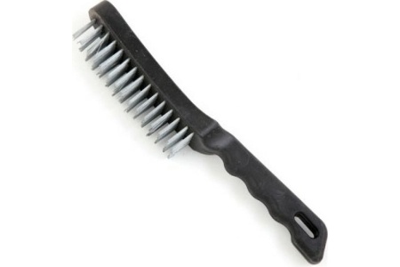 Щетка металлическая с пластмассовой ручкой (6-рядная) SPARTA 748685