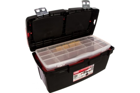 Ящик для инструментов 600x305x295мм +лоток + органайзер + 2 съемных органайзера Tayg 168000