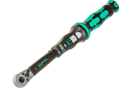 Динамометрический ключ с трещоткой WERAClick-Torque A 5 1/4, 2,5-25 Нм, L-290 мм WE-075604