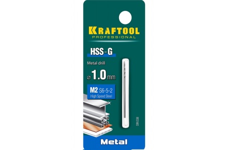 Сверло по металлу HSS-G сталь М2 (1х40 мм) Kraftool 29651-1