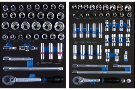 Набор инструментов в серой тележке KING TONY 286 предметов 934-010AMG