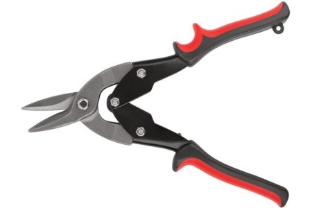Усиленные ножницы по металлу FIT Профи CrV, прорезиненные ручки, левые, 250 мм 41571