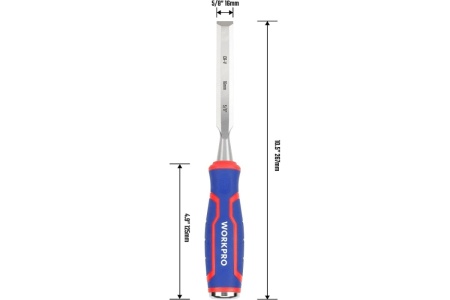 Стамеска-долото WORKPRO 16 мм, CR-V кованая сталь WP243007