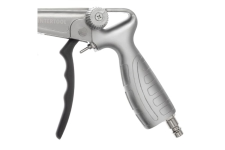 Пневматический пистолет под гравитекс с гибкой насадкой INTERTOOL PT-0703