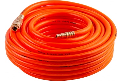 Шланг пневматический PVC 8x14 мм, с быстросъемными фитингами, 20 м AV Steel AV-700220