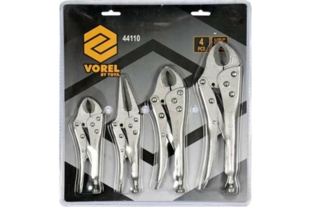 Набор клещей Морса VOREL 140, 165, 185, 225 мм 44110 Набор клещей Морса VOREL 140, 165, 185, 225 мм 44110