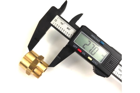 Муфта Профитт латунная переходная пневмо 1/2" ВР х 3/8" ВР 9276010