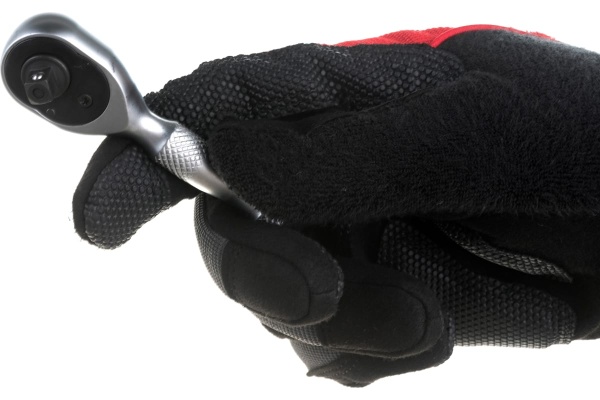 Реверсивная короткая трещотка с накаткой 1/4 L-90мм 72 зуба ROCKFORCE RF-802226