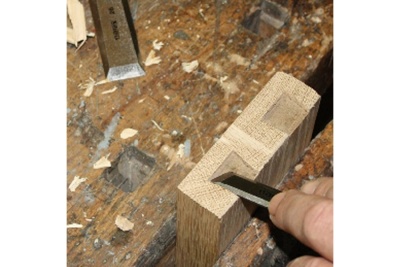 Косая левая стамеска с ручкой NAREX WOOD LINE PLUS 12 мм 811162
