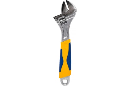 Разводной ключ с двухкомпонентной рукояткой KRAFT 250мм KT 700777