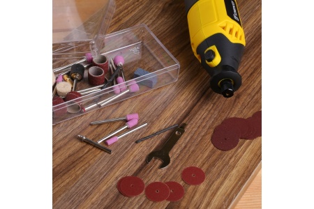 Электрический цифровой гравер 350Вт, набор 43 инструментов DEKO DKRT350E-LCD 43 tools, case 063-1413