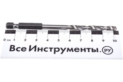 Сверло по металлу (5х106 мм; HEX 1/4) ПРАКТИКА 037-602
