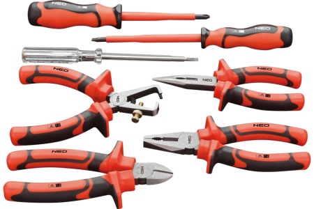 Набор шарнирно-губцевого инструмента с отвертками NEO Tools, 7 шт. 01-302