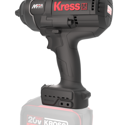 Гайковерт аккумуляторный бесщеточный KRESS KU33.91, 20В, 1/2", 1300 Нм, без АКБ и ЗУ, кейс