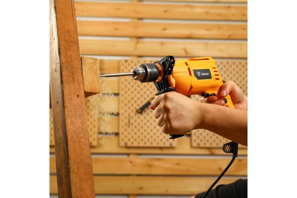 Ударная сетевая дрель DEKO DKID600W + набор инструментов 92 предмета 063-4157