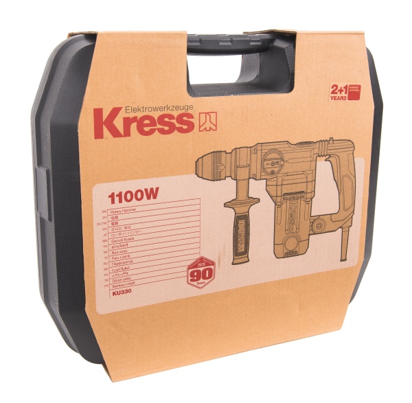 Перфоратор KRESS KU330,  1100 Вт, 5Дж, 26мм, SDS+, кейс