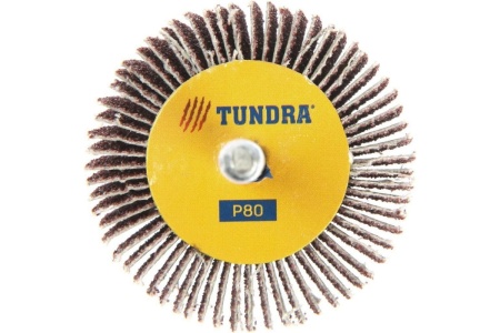 Круг лепестковый радиальный (50х30х6 мм; Р80) ТУНДРА 5162356