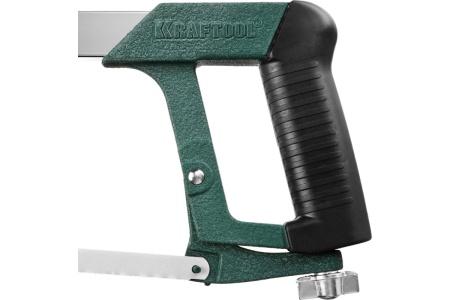 Ножовка "INDUSTRIE" по металлу, натяжная, обрезиненная ручка Kraftool 300мм 15801_z01