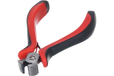 Торцевые кусачки мини Ladina GREPP никелированные, авторазжим, двухкомпонентная рукоятка, 105 мм 205-126