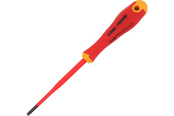 Диэлектрическая отвертка Felo SL 4,0х0,8, E-Slim Ergonic 41394090