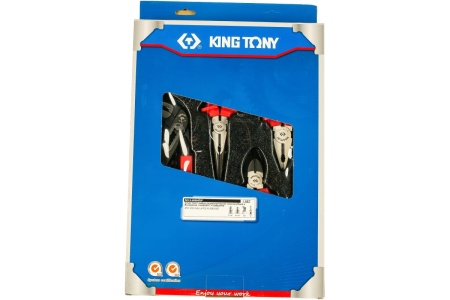 Набор диэлектрических пассатижей и бокорезов, ложемент, 4 предмета KING TONY 9-40604GP