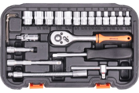 Набор торцевых головок АвтоDело 1/4" DR 46 предметов 39946 13702