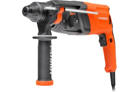Перфоратор PATRIOT RH 263 SDS+, мощность 880 Вт, 2.9 Дж, 3 режима работы, макс.диаметр 26 мм, глубиномер, кейс 140301324