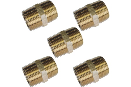 Ниппель пневмо 3/4" НР, 5 шт HG 1644804