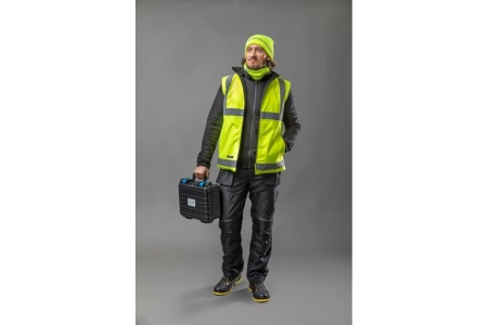 Флисовая толстовка HOEGERT TECHNIK PASADER, темно-серая, р.3XL/58 HT5K382-3XL