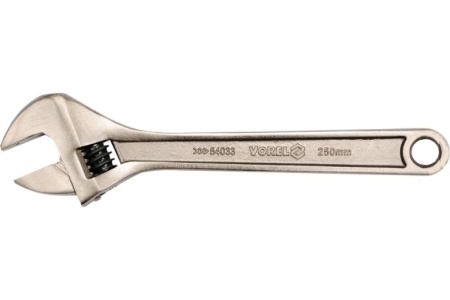 Разводной ключ VOREL 250 мм, Cr-V 54033