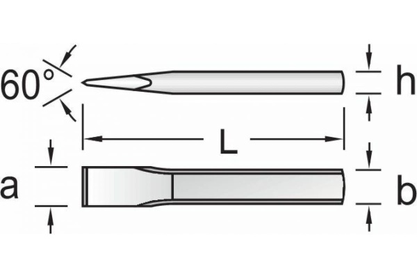 Слесарное зубило NORGAU 21x175 мм NOR 075311175