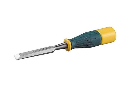 Стамеска, упрочненное полотно, ударопрочная двухкомпонентная ручка, стальной затыльник для ударных работ, 16мм KRAFTOOL EXPERT 1815-16_z01