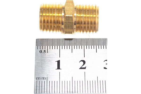 Соединитель резьбовой M1/4"xM1/4" ЭВРИКА ER-MM04/04