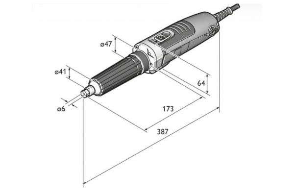Прямошлифовальный инструмент Fein GSZ 4-280 EL 72232460000 Прямошлифовальный инструмент Fein GSZ 4-280 EL 72232460000