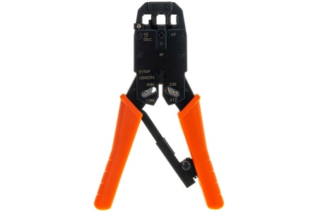 Обжимные клещи Telecom HT-200R/2008R RJ-45, RJ-11, RJ-12 (UTP), 4P/6P/8P, LD110 HT-200R/2008R