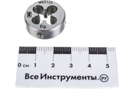 Плашка М8 х 1,25 мм СИБРТЕХ 77020