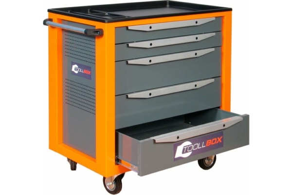 Инструментальная тележка Toollbox серии standart TBS-5 RAL 2008 Инструментальная тележка Toollbox серии standart TBS-5 RAL 2008